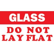 Glass-Do Not Lay Flat 3 X 5(C)