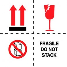Fragile Do Not Stack 4 X 4 (C)